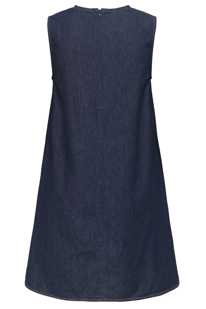 JDYSABRINA ROUND NECK DRESS DNM 15351411 DARK BLUE DENIM
